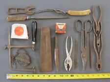 Lots of Grandpa's Assortment Wrench/Pliers/Saw/Snips…. old/Vtg Rare Antique Tool, used for sale  Shipping to South Africa