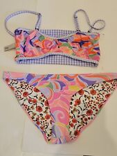 Maaji purple gingham seer sucker  pucchini bikini large NEW for sale  Shipping to South Africa