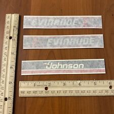 Used, 1992 Johnson Evinrude Outboard Motors Sticker Lot Set of 3 Decals for sale  Shipping to South Africa