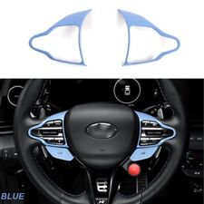 Guarnição de tampa de quadro de volante de carro azul para Hyundai Veloster N Elantra N Kona N comprar usado  Enviando para Brazil