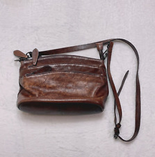 Bolsa tiracolo feminina vintage HESHE de couro genuíno com vários bolsos, usado comprar usado  Enviando para Brazil