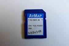 AvMap T-EU-Q024.06 T Italy Plus Peugeot iPod Navigator SD Memory Card for sale  Shipping to South Africa