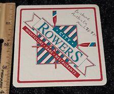 Vintage Brisbane Australia 3.75" City Rowers Drink Coaster RARE *HTF (1997) for sale  Shipping to South Africa
