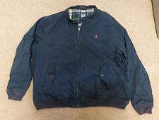 Polo Ralph Lauren Plaid Lined Aviator Navy Baracuda Jacket Sz.4XLT for sale  Shipping to South Africa
