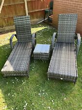 Outsunny rattan loungers for sale  SCUNTHORPE