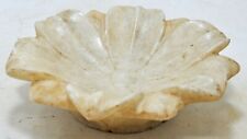 Mão fina esculpida original mármore branco floral em forma de lótus em forma de tigela decoração comprar usado  Enviando para Brazil