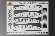 Bandit v6 (4,75 polegadas) Estêncil de Aerógrafo Fishing Lure - Mylar Reutilizável comprar usado  Enviando para Brazil