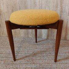 Fab Vintage Mid Century Danish Dressing Table Foot Stool Pouffe Sunshine Yellow, used for sale  Shipping to South Africa