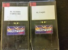 LOTE DE 2 PELÍCULAS VHS ESPAÑOLAS. EL ÚLTIMO CARTUCHO, EL YAQUI. VHS. segunda mano  Embacar hacia Argentina