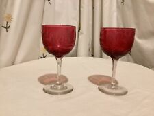 Pair cranberry red for sale  CIRENCESTER