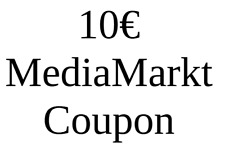 Używany, 10€ Media Markt Kupon Voucher do 31.08.2024 / online lub w sklepie / MBW 100€ na sprzedaż  Wysyłka do Poland