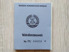 Nva wehrdienstausweis blanko gebraucht kaufen  Eberswalde-Umland