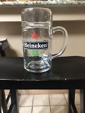 HEINEKEN HOLLAND BEER CANECA DE VIDRO GRANDE COPO STEIN 8” DE ALTURA COPO 1 LITRO! comprar usado  Enviando para Brazil