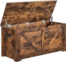 VASAGLE Storage Chest, Storage Bench, Blanket Box with 2 Safety Hinges, Shoe Sto, used for sale  Shipping to South Africa
