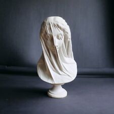 Estatua con velo de dama virgen madre María busto escultura decoración del hogar oficina segunda mano  Embacar hacia Argentina