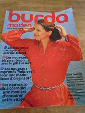 Magazine burda vintage d'occasion  France