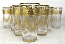 Vtg etched gold for sale  Shipping to Ireland