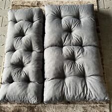 1 x set cuscini pallet (cuscino seduta 120×80 trapuntato schienale 120×40 grigio/199 usato  Spedire a Italy