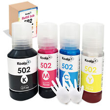 4 kits de recarga de tinta koala aptos para Epson 502 ET-2750 2760 2850 2700 3760 4760 ST-2000, usado segunda mano  Embacar hacia Argentina