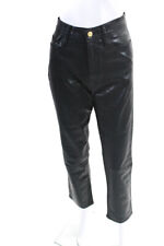 Jeans feminino armação Sylvie slim reto encerado cintura alta preto tamanho 29 comprar usado  Enviando para Brazil