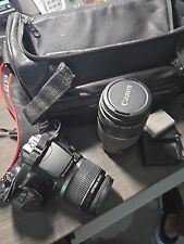 Lente para cámara Canon EOS Rebel XS DS126191 EF-S 18-55 mm + lente 75-300, estuche y más segunda mano  Embacar hacia Argentina