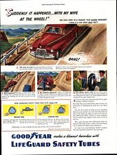 De colección 1938 Goodyear Tire & Rubber Company neumáticos salvavidas anuncio impreso coche antiguo a4 segunda mano  Embacar hacia Argentina