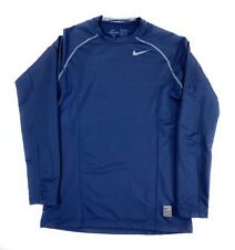 Nike Pro Men's Fitted Dri-Fit Long Sleeve Blue Activewear Workout Shirt Medium, used for sale  Shipping to South Africa