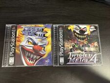 Twisted Metal 3 e 4 Sony PlayStation 1 PS1 CIB com etiqueta preta manual 1999 comprar usado  Enviando para Brazil