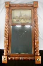 Used, Trumeau Mirror Antique Victorian Independence Hall Goupil Print Turned Wood (O2) for sale  Shipping to South Africa