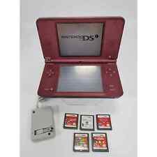 Nintendo DSi XL com Carregador e 5- Jogos Burgundy Maroon- UTL-001 Testado/Funciona comprar usado  Enviando para Brazil