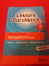 Michael kohlhaas lektüre gebraucht kaufen  Lorch