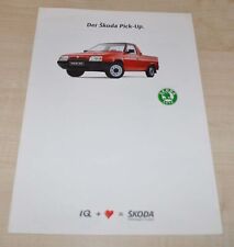 Skoda Favorit Forman Pick-Up Car Plakat Brochure Broszura DE na sprzedaż  PL