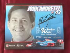 Autografo john andretti usato  Guidonia Montecelio