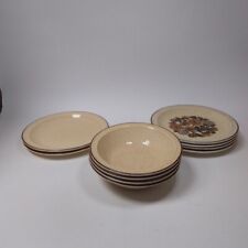 Vintage Poole Pottery Oven to Tableware Six Side Plates Four Cereal Bowls for sale  Shipping to South Africa