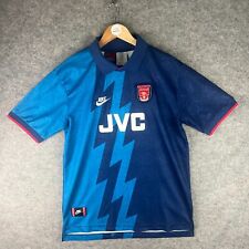 Camisa de futebol masculina Arsenal grande azul Away Bergkamp #10 Nike 95/96 original JVC comprar usado  Enviando para Brazil