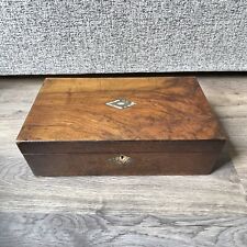 Usado, Caixa de madeira incrustada vintage com compartimentos tampa articulada comprar usado  Enviando para Brazil