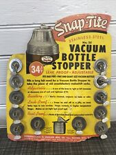 Tapón de botella de vacío vintage Snap-Tite contador de acero inoxidable pantalla, usado segunda mano  Embacar hacia Argentina