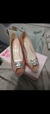 Blush satin shoes for sale  WISHAW