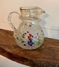 glass water pitcher amber for sale  Morristown
