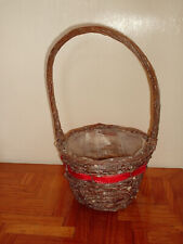 Woven wicker basket for sale  Shipping to Ireland