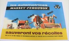 Occasion, AFFICHE 1959 MOISSONNEUSE BATTEUSE MASSEY FERGUSON 890 685 830 TRACTEUR  d'occasion  Saint-Paul-Cap-de-Joux