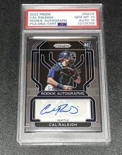 2022 Panini Prizm Cal Raleigh PSA 10/10 Gem Mint Auto RC Rookie Card POP 3 for sale  Shipping to South Africa