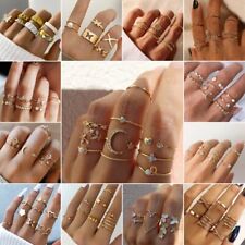 Fashion Boho Retro Silver/Gold Midi Finger Knuckle Rings Set Women Jewelry Gift myynnissä  Leverans till Finland