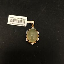 9K Gold Green Aragonite and Diamond Pendant 4.67 Grams RMF04-GB for sale  Shipping to South Africa