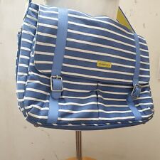 Mothercare Blue and white Messenger baby Changing Bag BNWOT inc mat, accessories for sale  STOKE-ON-TRENT
