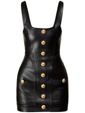 Customized Women's Lambskin leather dress . Leather Celebrity Dress ,Black color for sale  Shipping to South Africa