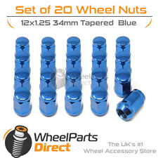 Blue wheel nuts for sale  Shipping to Ireland