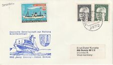 1974 Alemanha capa paquebot enviada do barco salva-vidas alemão placa "Georg Breusing" comprar usado  Enviando para Brazil