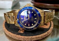 Relógio de pulso masculino Invicta Pro Diver quartzo - Banhado a ouro, mostrador azul, 100m comprar usado  Enviando para Brazil