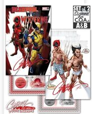 ┥ Deadpool Wolverine Tercera Guerra Mundial #1 Firmado Preventa J Scott Campbell Set 🙂  segunda mano  Embacar hacia Argentina